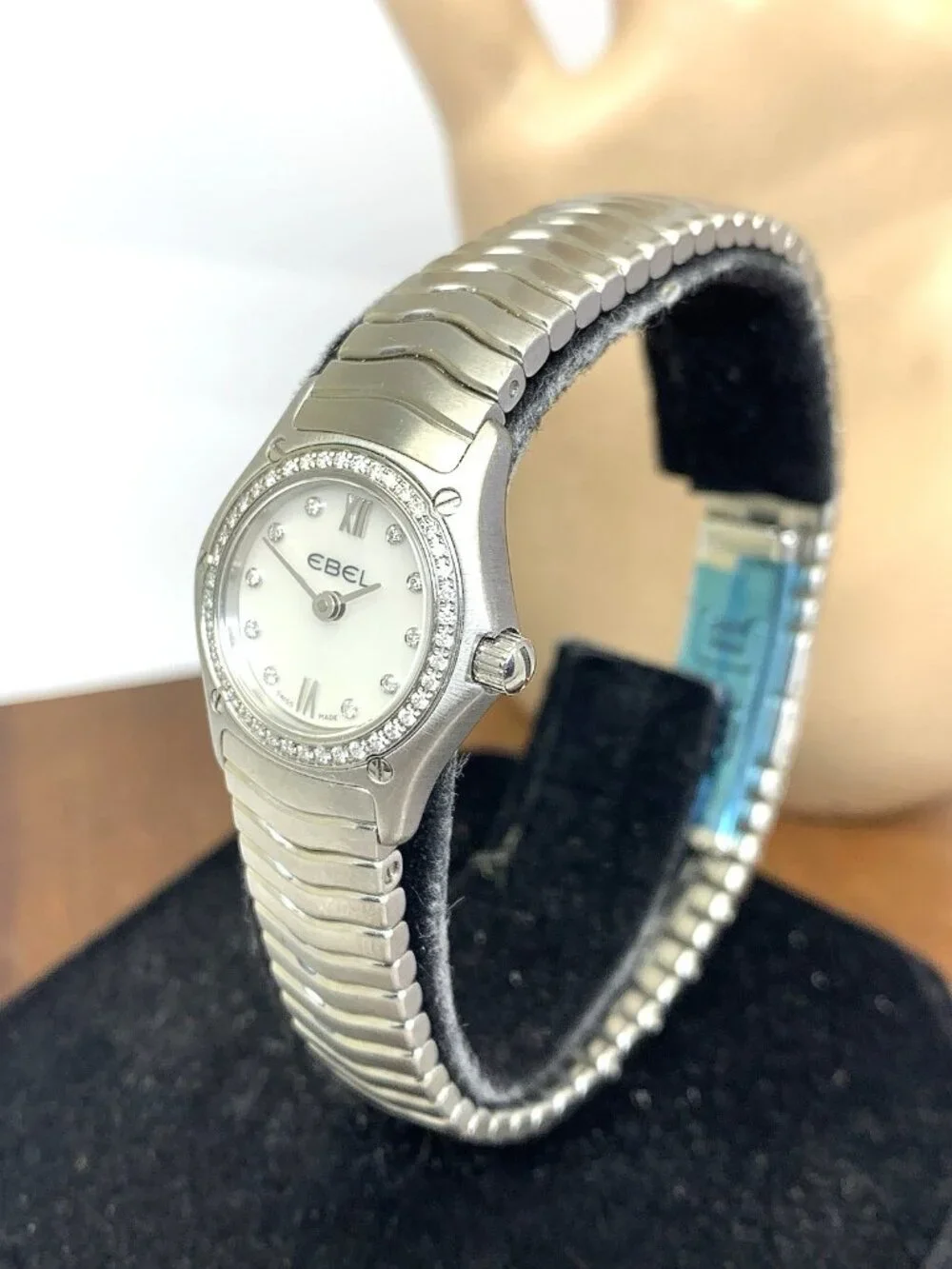 Ebel Women's Watch Swiss Quartz Mother of Pearl Diamond Stainless Steel 22mm